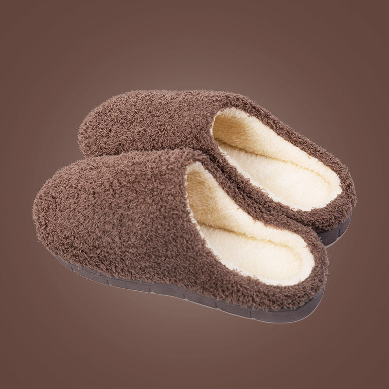 Unisex Warm Winter Home Slippers – Soft Cotton Indoor Shoes