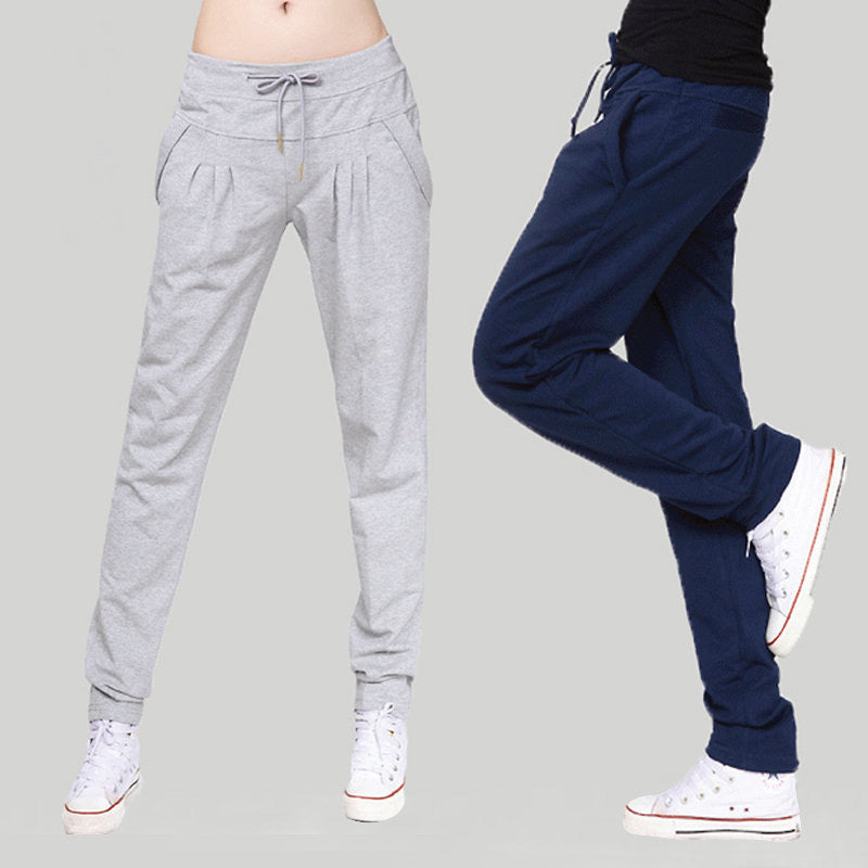Sports And Leisure Women's Cotton Straight Loose Trousers