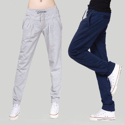 Sports And Leisure Women's Cotton Straight Loose Trousers