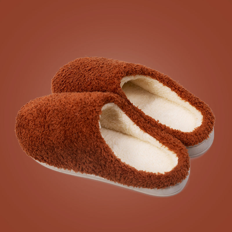 Unisex Warm Winter Home Slippers – Soft Cotton Indoor Shoes