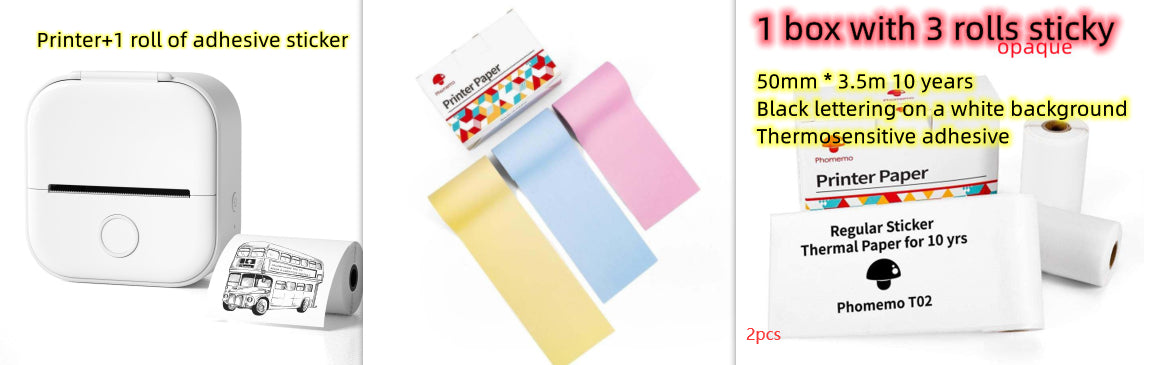 Mini Bluetooth Thermal Printer — Portable Inkless Photo & Label Maker