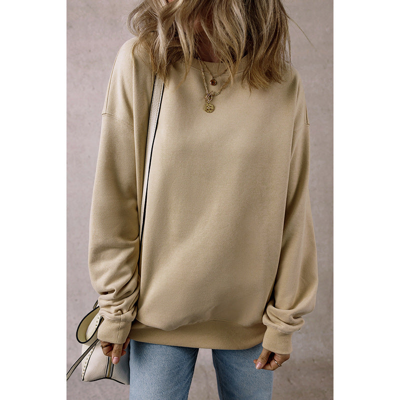 Loose Oversize Laid-back Long Sleeve Sweater Women