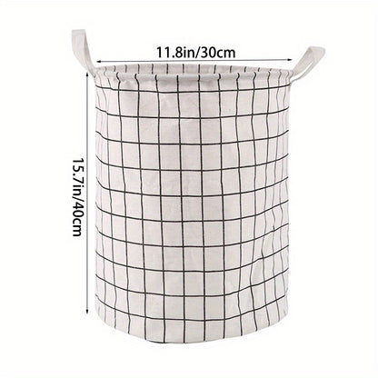 Portable Laundry Hamper – Round Storage Bucket