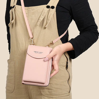 Trendy Letter-Design PU Leather Crossbody Bag for Daily Use