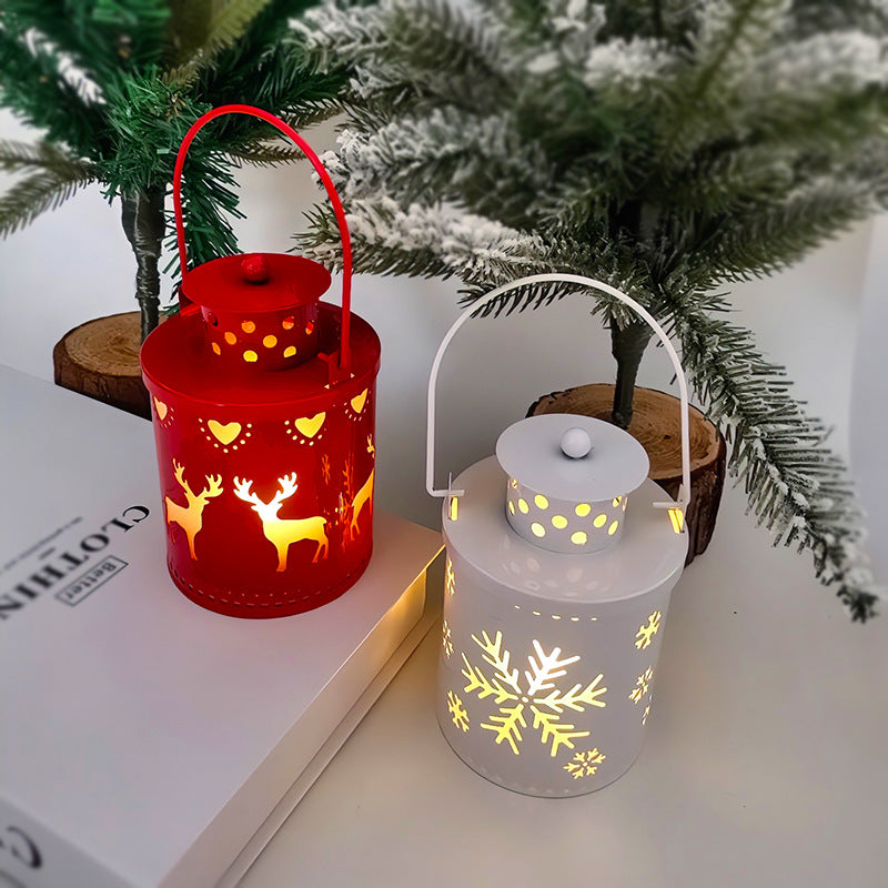 Christmas LED Candle Lantern – Nordic Holiday Decoration