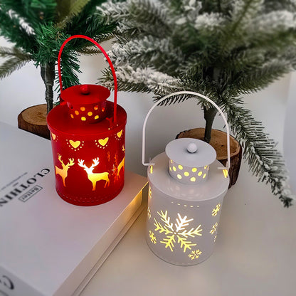 Christmas LED Candle Lantern – Nordic Holiday Decoration