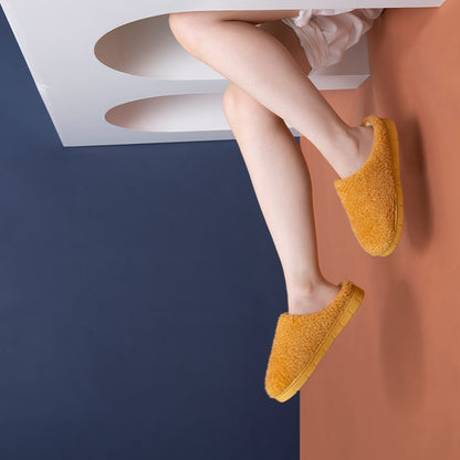 Unisex Warm Winter Home Slippers – Soft Cotton Indoor Shoes