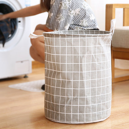Portable Laundry Hamper – Round Storage Bucket