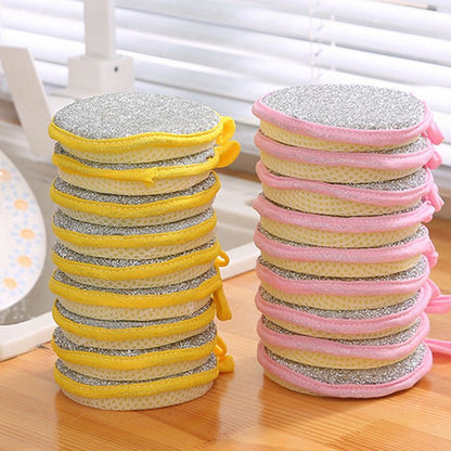 5/10pcs, Double Side Dishwashing Sponge Pan Pot Dish Wash Sponges Household Cleaning Tools