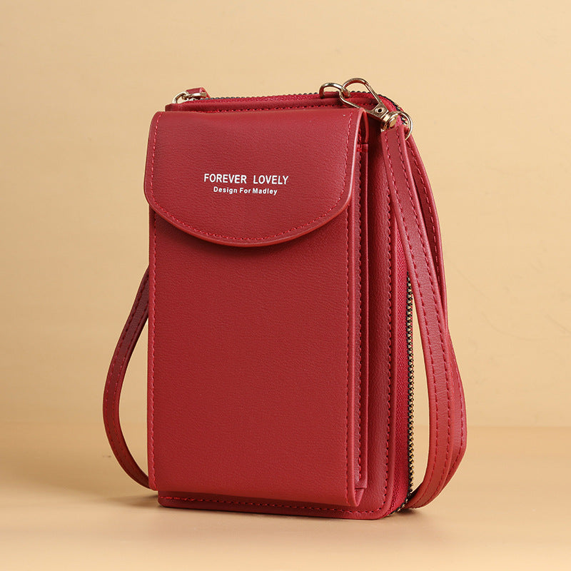 Trendy Letter-Design PU Leather Crossbody Bag for Daily Use