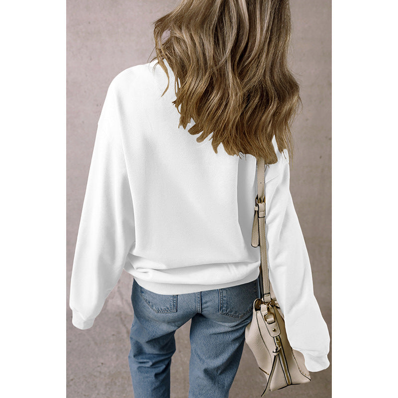 Loose Oversize Laid-back Long Sleeve Sweater Women