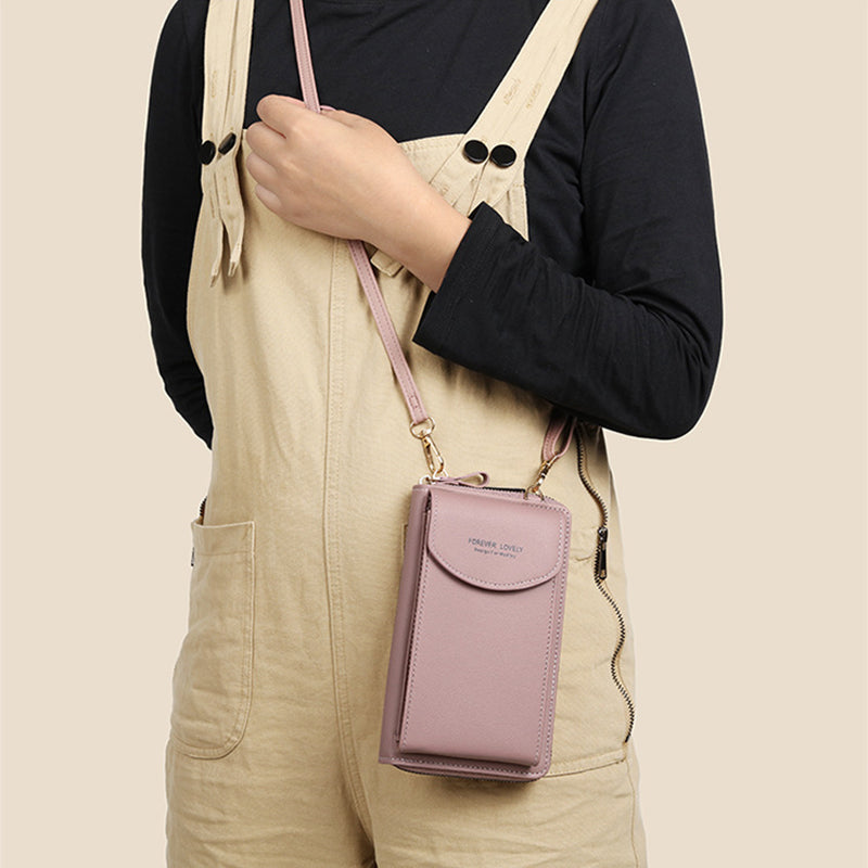 Trendy Letter-Design PU Leather Crossbody Bag for Daily Use